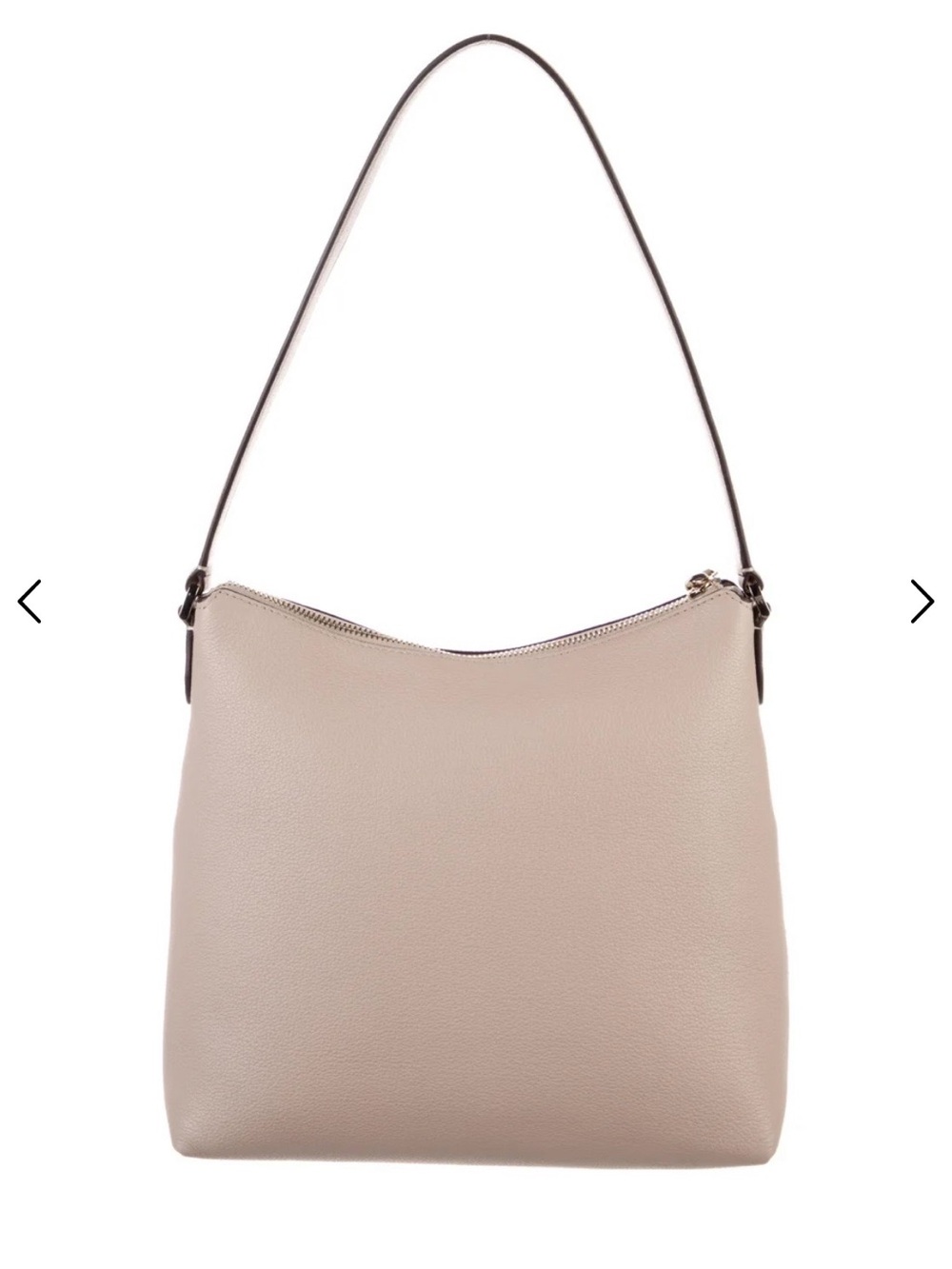 kate spade Pebbled Leather Shoulder Bag in Blush Taupe - Picture 3 of 8